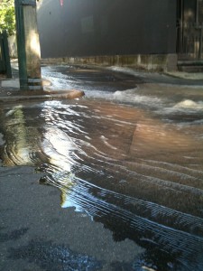 Pine Lane water main floods