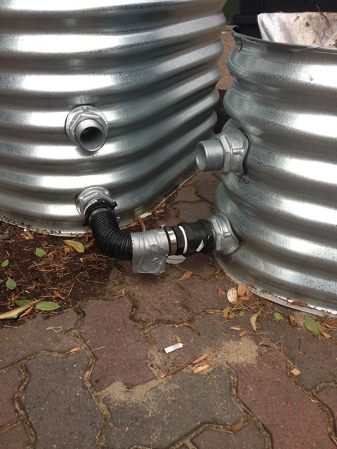 Ysense sensor taped below connecting pipe