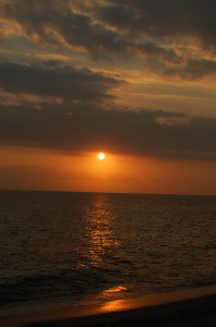 Lombok sunset, taken on the beach outside the villa