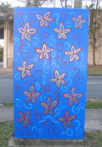 Painted signal box in Brisbane