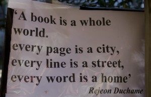 Literacy in the street -  a dream worth sharing, yes?